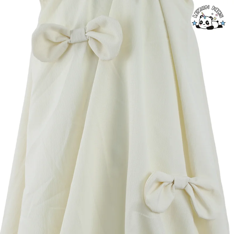 LEZONKIDS - Vestido infantil personalizável de verão sem mangas, vestidos casuais respiráveis de verão para 2-14T
